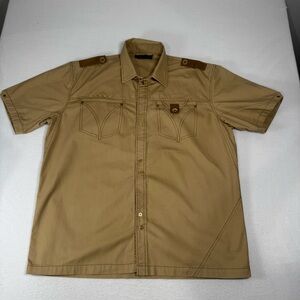 COOGI Men's Khaki Button‎ Down Shirt